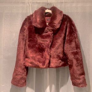 Faux fur jacket
